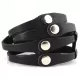 Кожаный браслет Scappa A-108 черный