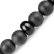 Черный мужской браслет из агата на резинке Everiot Select LNS-2064