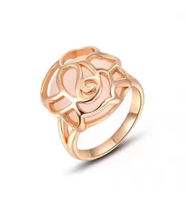 Кольцо ROZI RG-24290B c декором в форме розы