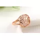 Кольцо ROZI RG-24290B c декором в форме розы