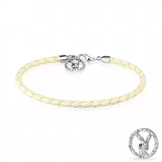 Женский плетеный браслет TATIC PBSB-009WH из экокожи с зайчиком Playboy