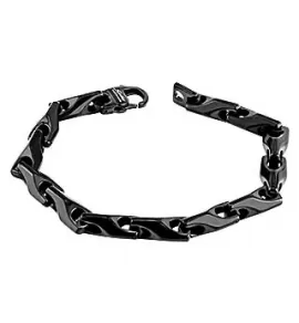 Мужской браслет из вольфрама TATIC STUB-009 с черным покрытием