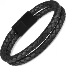 Кожаный браслет мужской Everiot Select LNS-5018 с магнитным замком