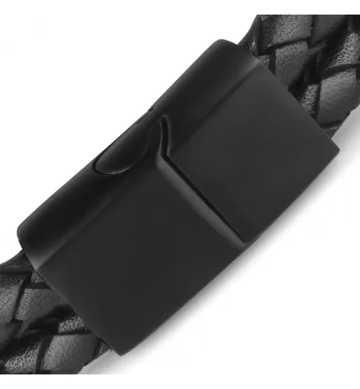 Кожаный браслет мужской Everiot Select LNS-5018 с магнитным замком