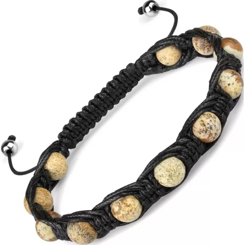 Браслет Шамбала Everiot Select LNS-0264 из натуральной яшмы