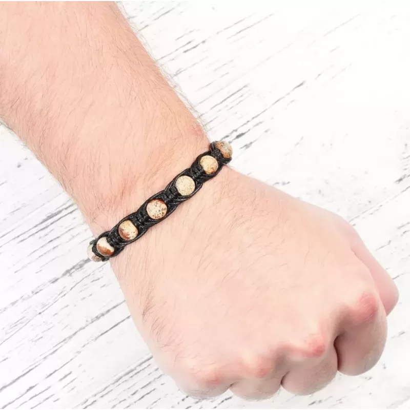 Браслет Шамбала Everiot Select LNS-0264 из натуральной яшмы