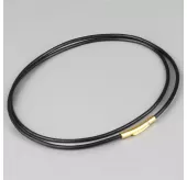 Кожаный шнурок премиум Everiot Select LC-5002-GD с застежкой из стали