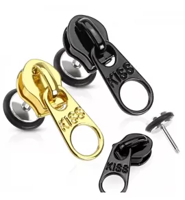 Серьга PiercedFish PSFX79 в форме застежки (имитация плага)