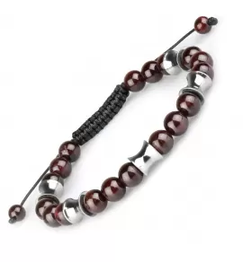 Браслет Шамбала из натурального граната Everiot Select LNS-2083