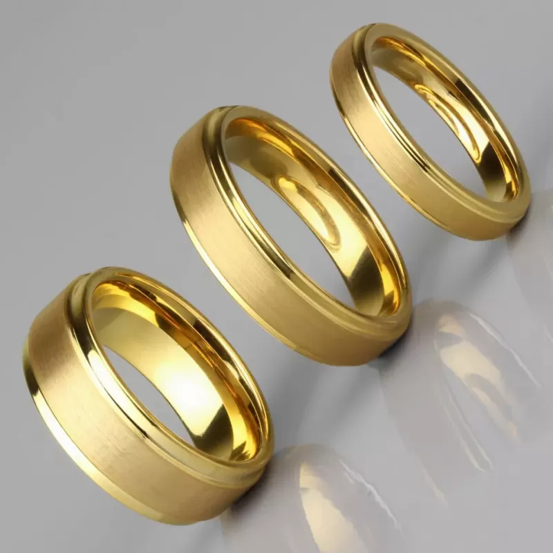 Кольцо из матового вольфрама INFY R-TG-0147