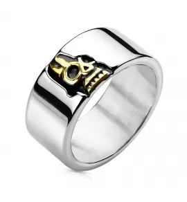 Кольцо мужское TATIC RSS-7802 с черепом из стали