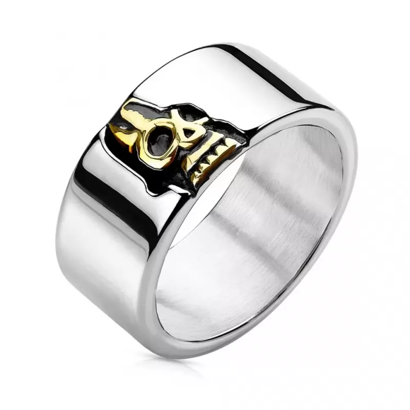 Кольцо мужское TATIC RSS-7802 с черепом из стали