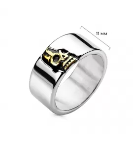 Кольцо мужское TATIC RSS-7802 с черепом из стали