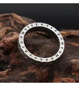 Кольцо из стали TATIC RSS-9086-ST с рунами