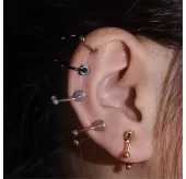 Магнитный фейк септум (серьга обманка, клипса в нос, ухо) из стали PiercedFish SEPF01-W имитация пирсинг подковы