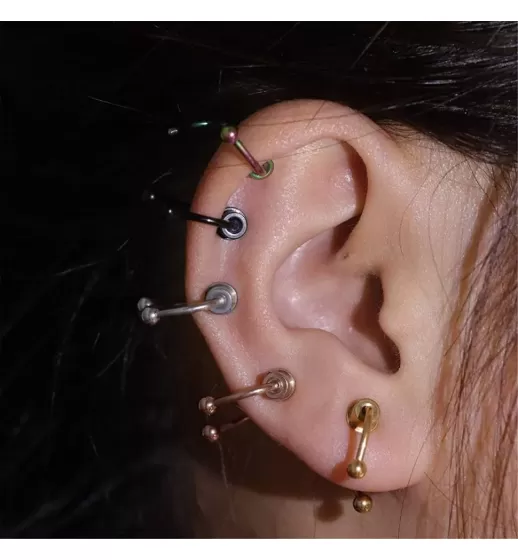 Магнитный фейк септум (серьга обманка, клипса в нос, ухо) из стали PiercedFish SEPF01-W имитация пирсинг подковы
