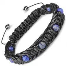Мужской браслет Шамбала Everiot Select LNS-3092 из лазурита