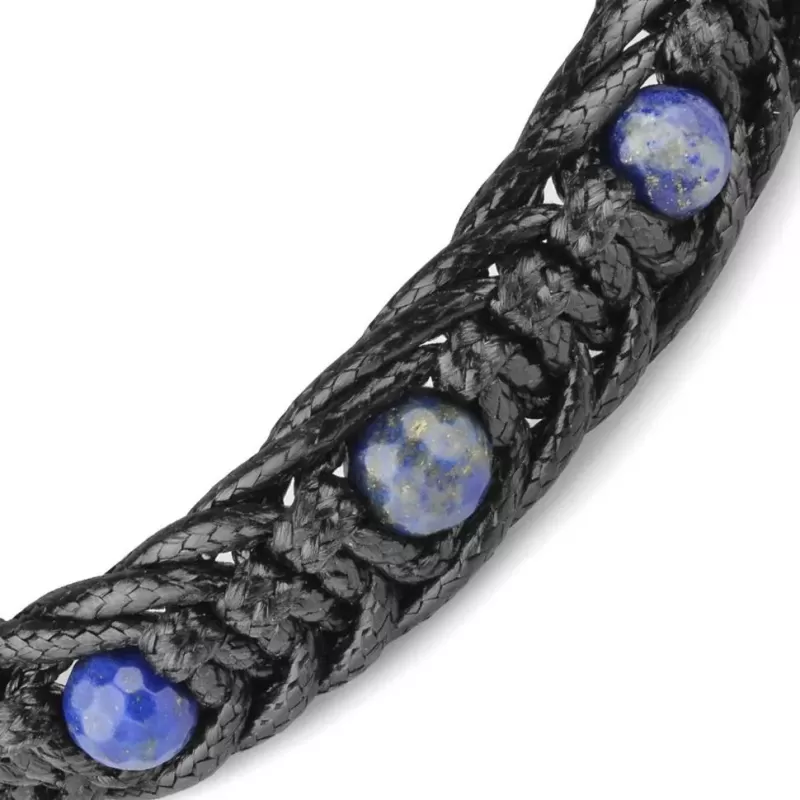 Мужской браслет Шамбала Everiot Select LNS-3092 из лазурита