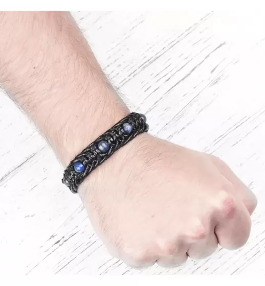 Мужской браслет Шамбала Everiot Select LNS-3092 из лазурита