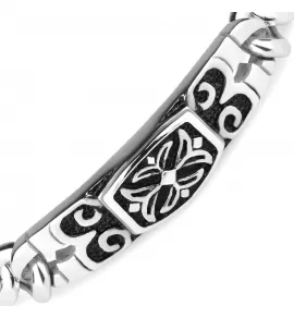 Мужской браслет-цепь TATIC SSBQ-2840 из стали с крестом