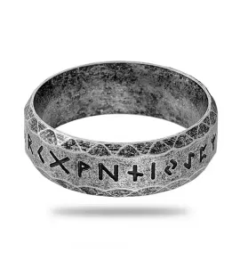 Кольцо из стали TATIC RSS-9096-ST с рунами