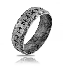 Кольцо из стали TATIC RSS-9096-ST с рунами