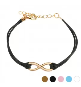 Браслет-шнурок текстильный TATIC SL0208 с символом бесконечности (малый)