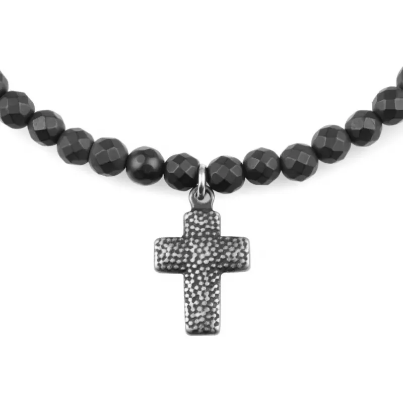 Женский браслет из агата Everiot Select LNS-2186 с подвеской крест