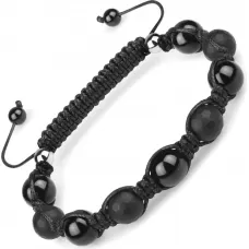 Браслет Шамбала Everiot Select LNS-3018 из черного агата