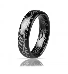 Кольцо Всевластия Everiot/Carraji RTG-2763-K из вольфрама, черное покрытие