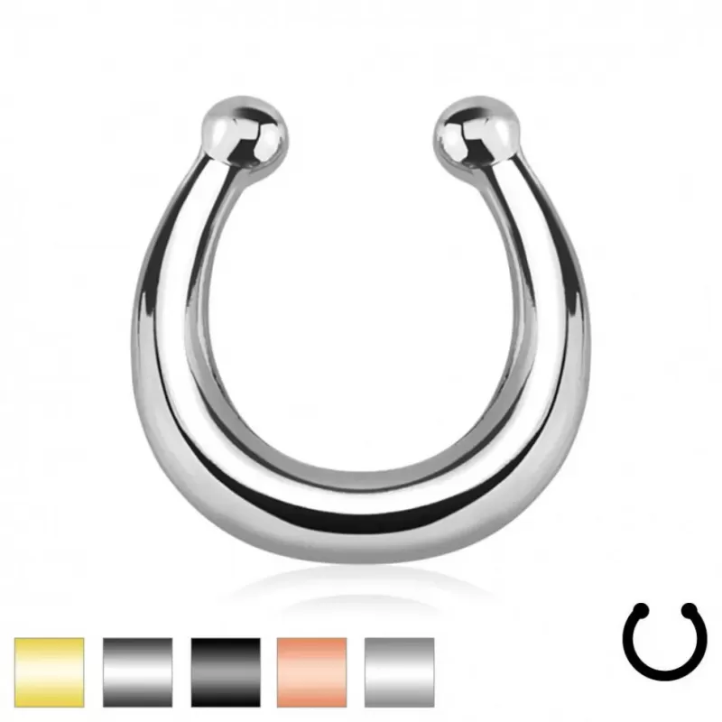 Септум обманка (серьга подкова) PiercedFish --SEPR-19, клипса для имитации пирсинга носа