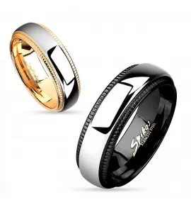 Кольцо из стали Spikes R-M4638 в классическом стиле