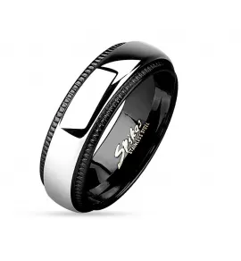 Кольцо из стали Spikes R-M4638 в классическом стиле