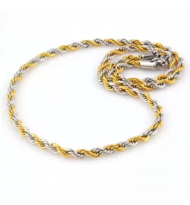 Цепочка жгут Spikes SSNM-1300GD стальная