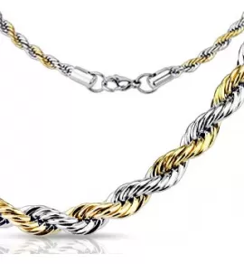 Цепочка жгут Spikes SSNM-1300GD стальная