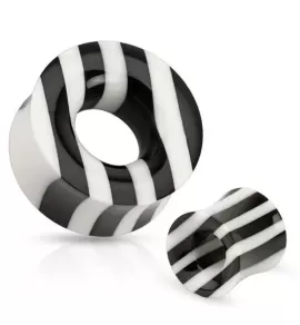 Тоннель в ухо PiercedFish PSM099 полосатый