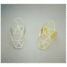 Кольцо ALFR-1197 с геометрическим узором