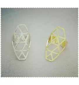 Кольцо ALFR-1197 с геометрическим узором