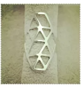 Кольцо ALFR-1197 с геометрическим узором