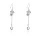 Серьги-подвески SPE-XP-072 с серебряным покрытием