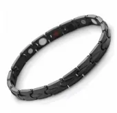 Магнитный браслет мужской из стали Everiot SB-MJ-028QD черного цвета