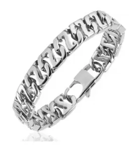 Мужской браслет-цепь TATIC SSBQ-3073 из стали с зигзагообразным плетением