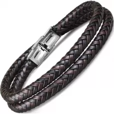 Кожаный браслет мужской Everiot BC-MJ-1910 в два оборота