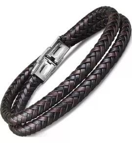 Кожаный браслет мужской Everiot BC-MJ-1910 в два оборота