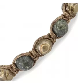 Браслет Everiot Select LNS-0257 из змеевика с бусиной Дзи