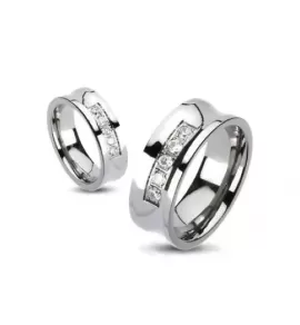 Кольцо из титана TATIC --ТМ-3120 с фианитами