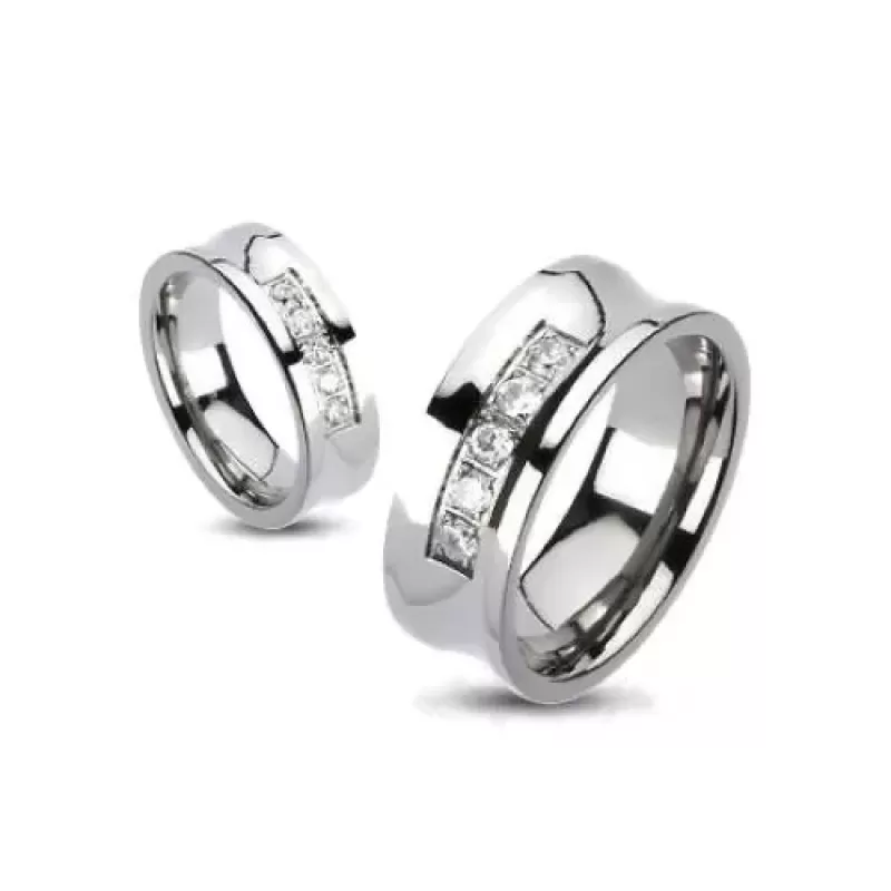 Кольцо из титана TATIC --ТМ-3120 с фианитами