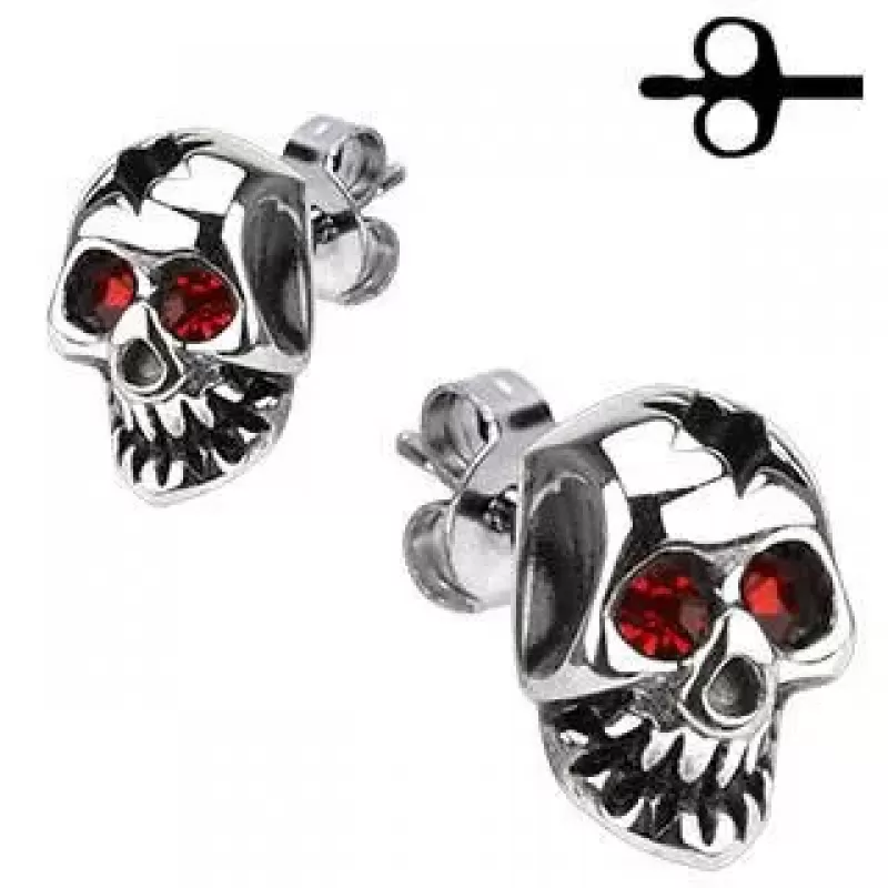 Серьги-гвоздики TATIC SSEM-106 в виде черепа