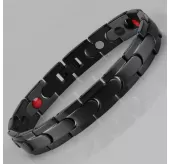Магнитный браслет мужской из стали Everiot SB-MJ-102QD черного цвета