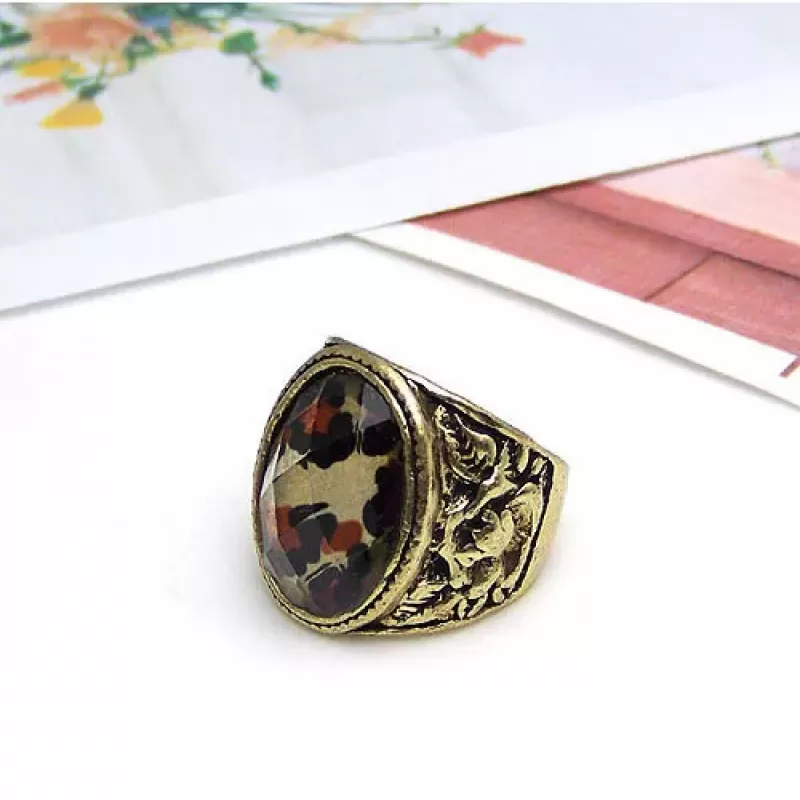Кольцо AS-A16940 с леопардовым принтом